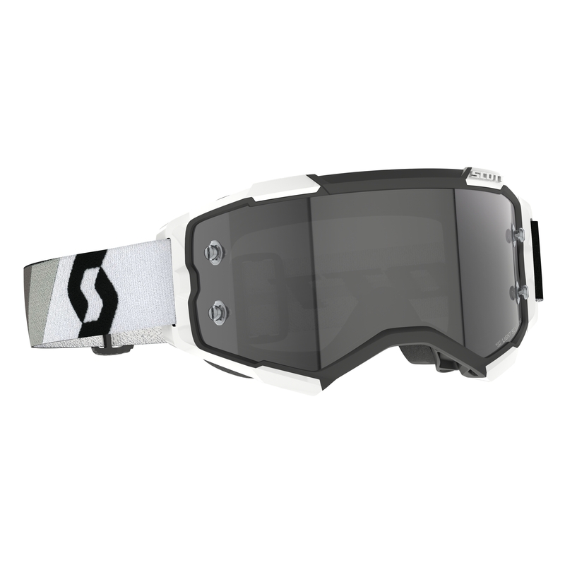 Motocrossbrille Scott Fury LS Premium schwarz-weiß-grau