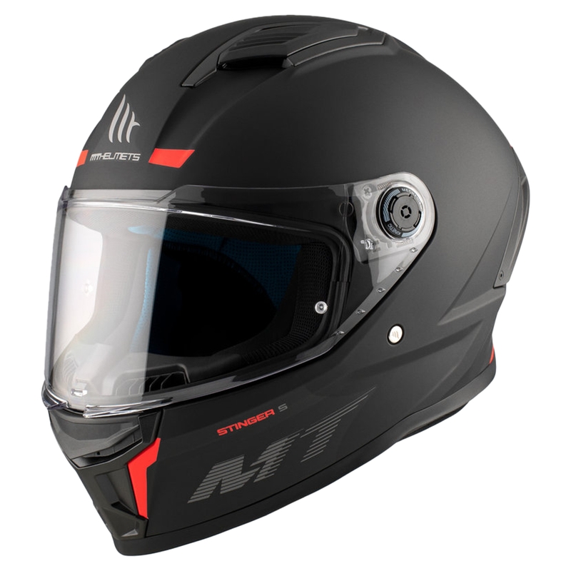 MT Stinger 2 Solid Integral Motorradhelm schwarz matt