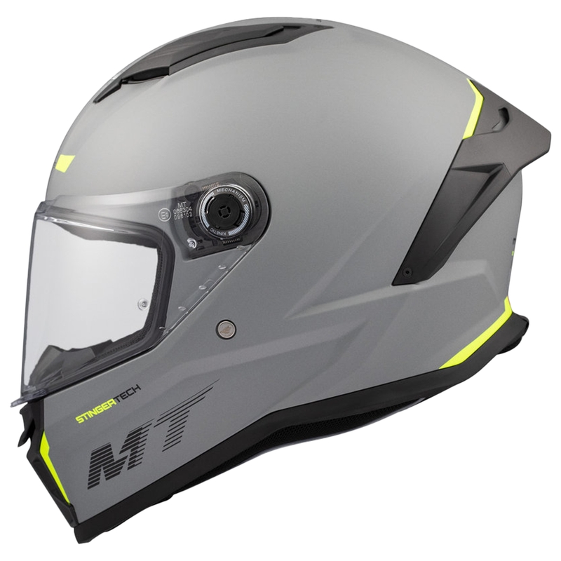 MT Stinger 2 Solid grey matt Integral Motorradhelm
