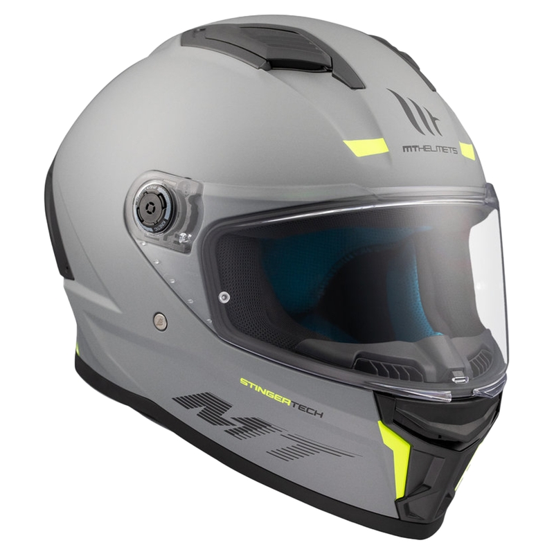 MT Stinger 2 Solid grey matt Integral Motorradhelm