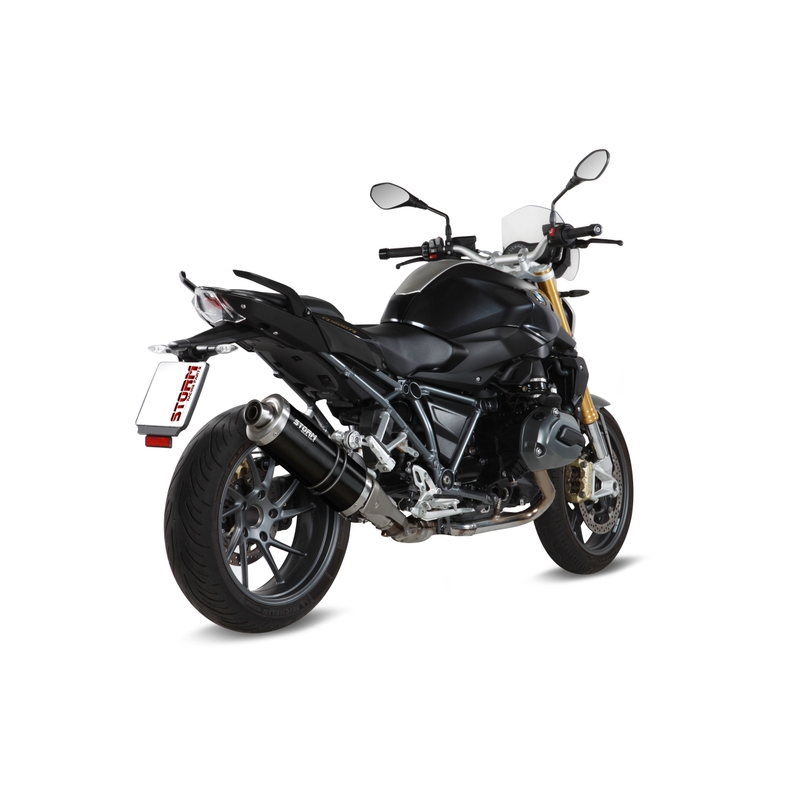 Auspuffendstück STORM OVAL Steel black