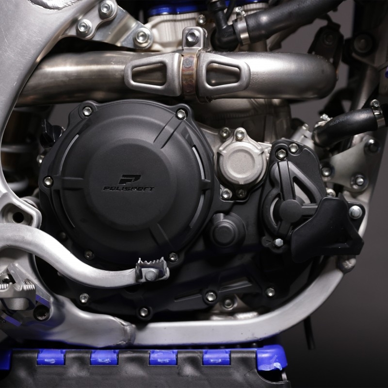 Clutch and ignition cover protector kit POLISPORT schwarz