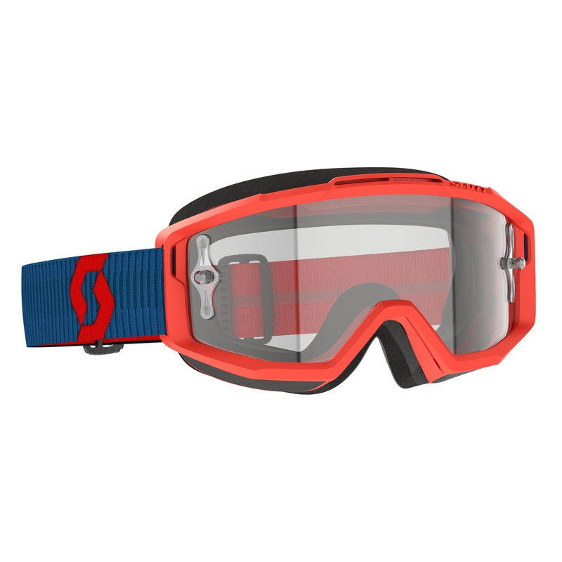 Motocross-Brille SCOTT Split OTG blau-fluo rot