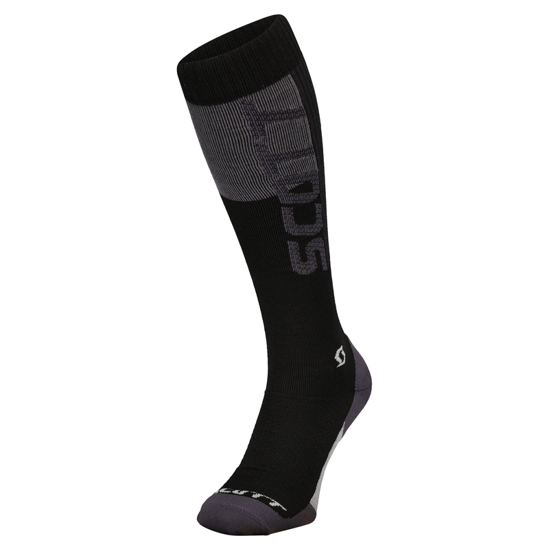 SCOTT Merinosocken schwarz-grau