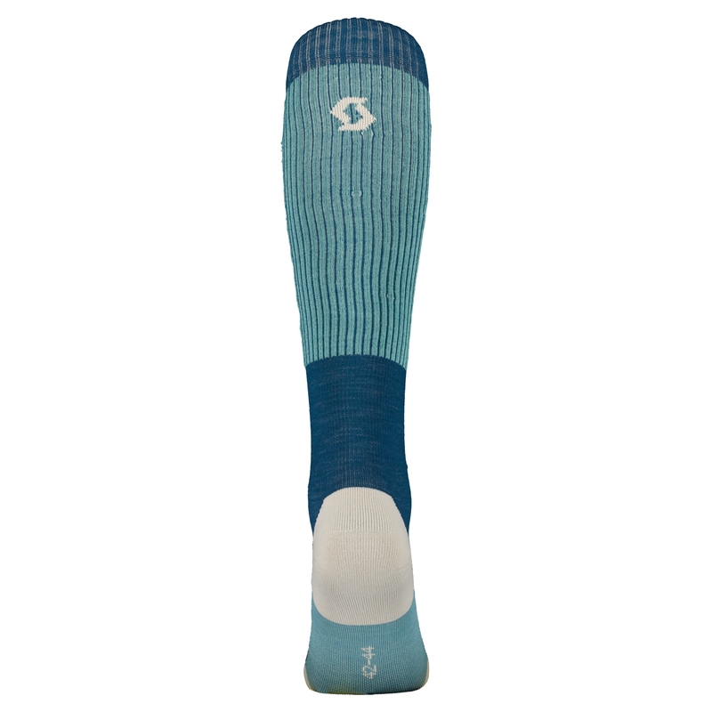 SCOTT Merino blau-minze Socken