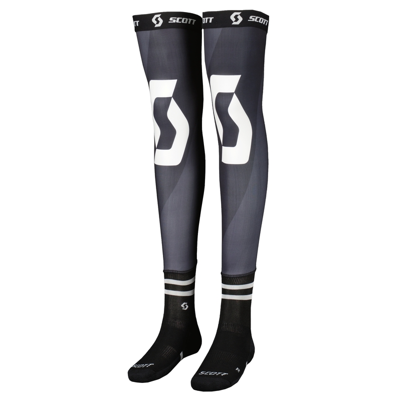SCOTT Knee Brace schwarz-weiße Kniestrümpfe