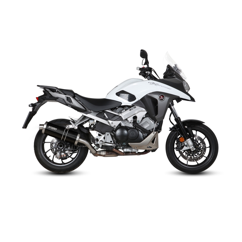 Auspuffendstück STORM OVAL Steel black für HONDA VFR 800 X Crossrunner 2015-2020