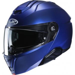 Klappbarer Motorradhelm HJC i91 Solid metallic blau
