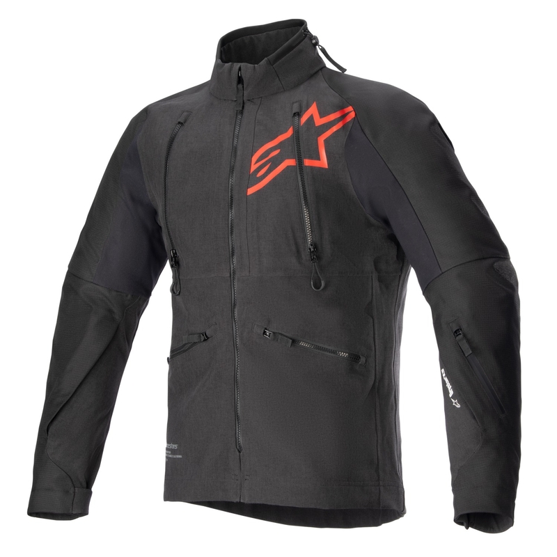 Alpinestars Hyde XT Drystar XF Motorradjacke schwarz-rot fluo