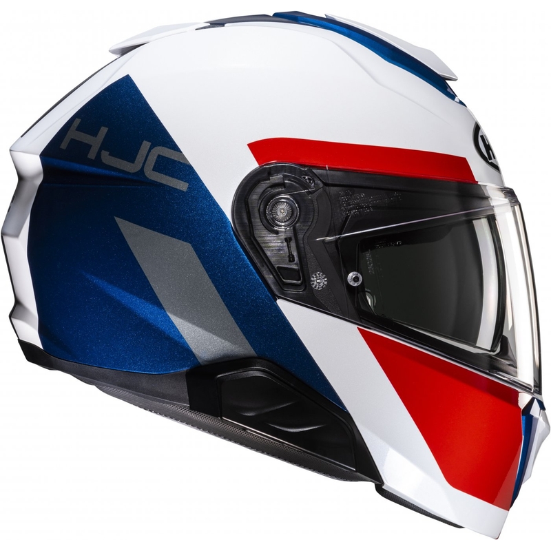 HJC i91 Bina MC21 Klapphelm weiß-blau-rot