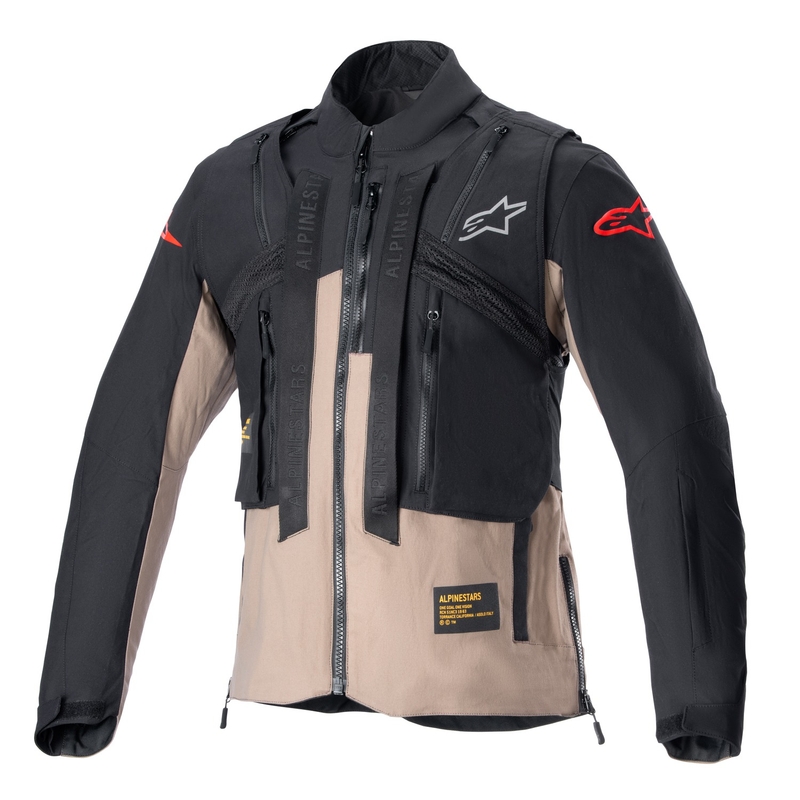 Alpinestars Techdura Motorradjacke schwarz-braun