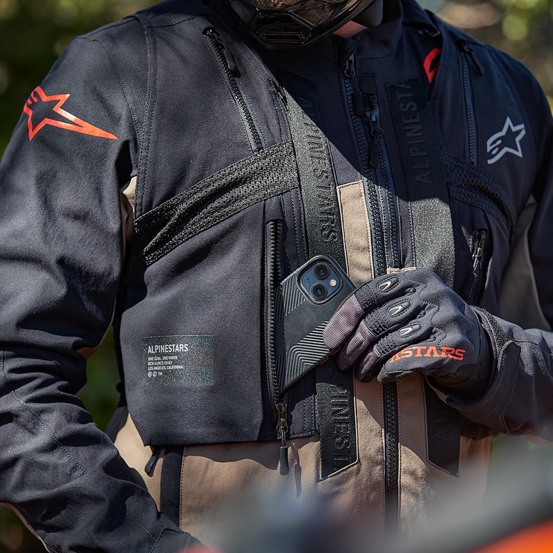Alpinestars Techdura Motorradjacke schwarz-braun