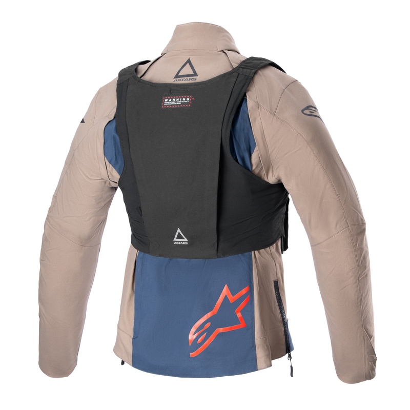 Alpinestars Techdura Motorradjacke schwarz-braun-dunkelblau