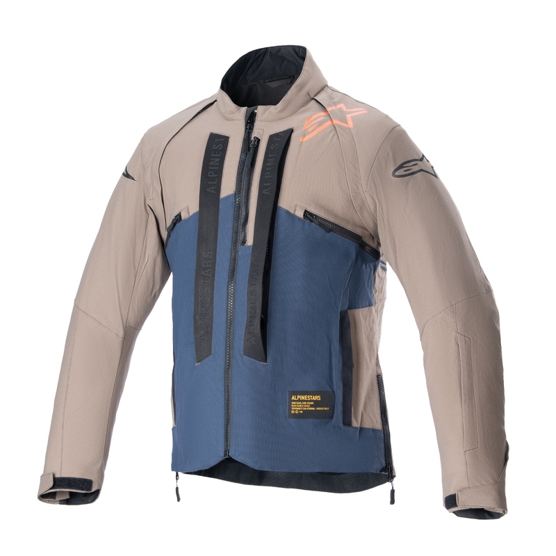 Alpinestars Techdura Motorradjacke schwarz-braun-dunkelblau