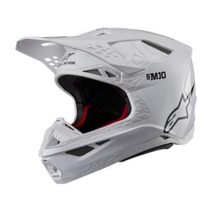 Alpinestars Supertech S-M10 Solider weißer Motocross-Helm