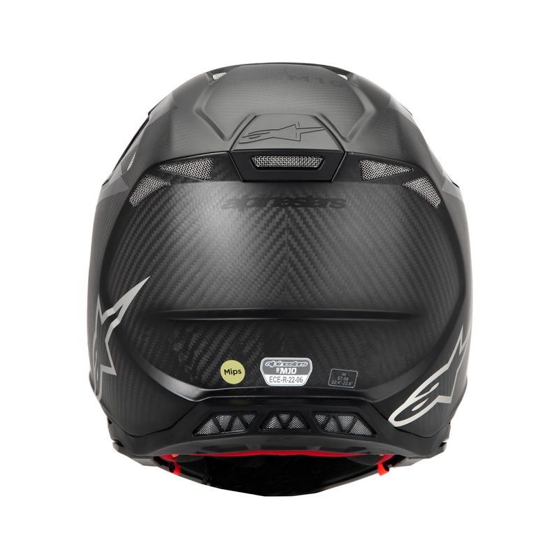Motocross-Helm Alpinestars Supertech S-M10 Fame glänzend/matt Carbon