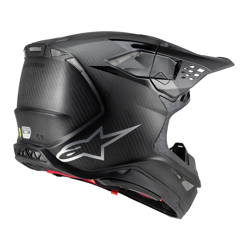 Motocross-Helm Alpinestars Supertech S-M10 Fame glänzend/matt Carbon
