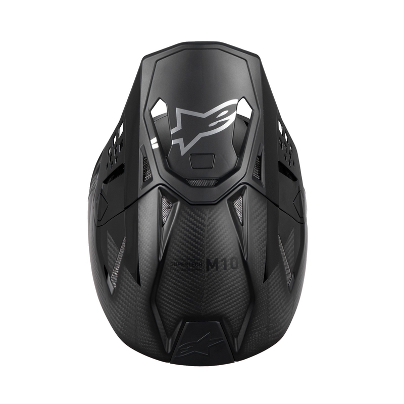Motocross-Helm Alpinestars Supertech S-M10 Fame glänzend/matt Carbon