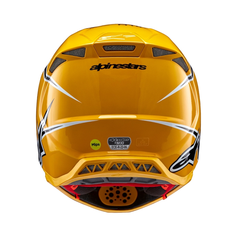 Alpinestars Supertech S-M10 Ampress Motocrosshelm schwarz-gelb