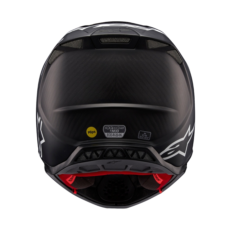 Motocross-Helm Alpinestars Supertech S-M10 Flood Schwarz-Dunkelgrau