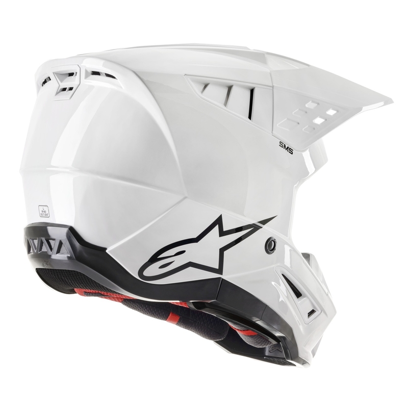 Alpinestars S-M5 Solider weißer Motocross-Helm