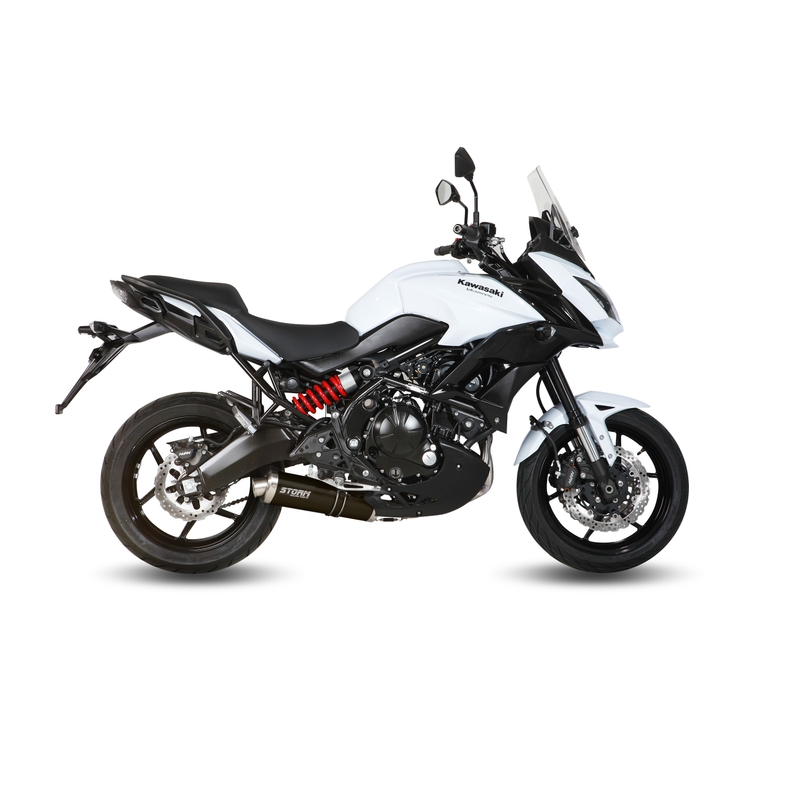 Auspuff komplett 2x1 STORM OVAL Steel black für KAWASAKI Versys 650 2015-2020