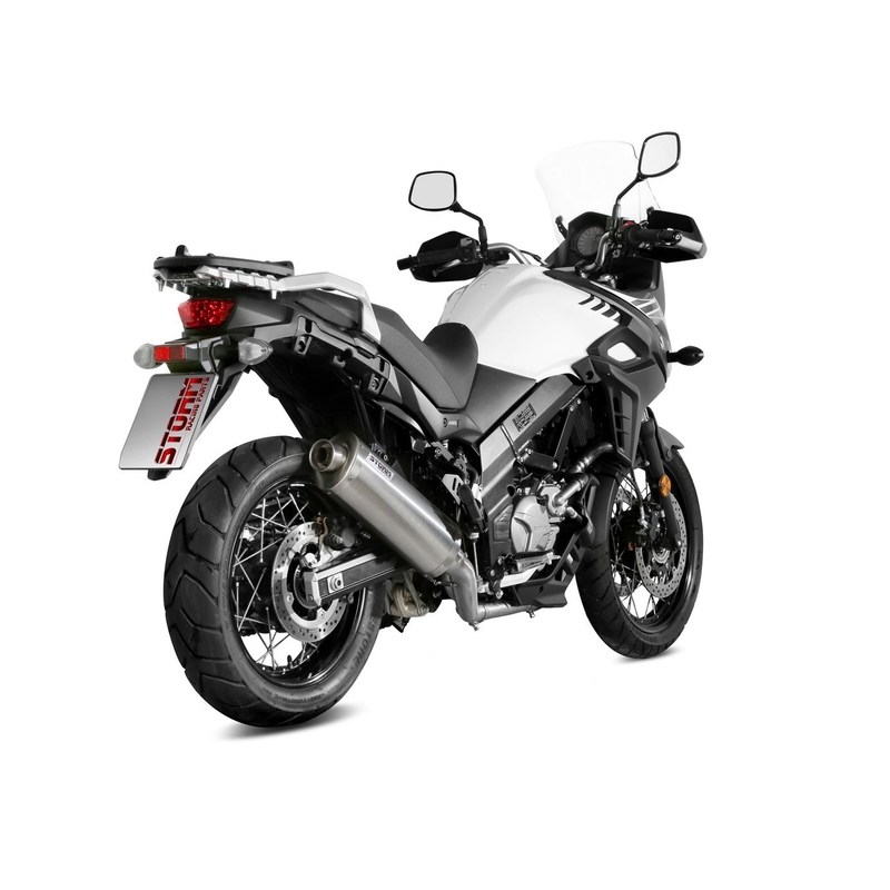 Auspuffendstück STORM OVAL Edelstahl für SUZUKI DL 650 V-STROM 2017-2024