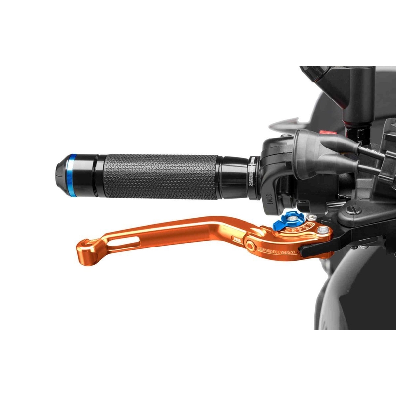 Bremsehebel ohne Adapter PUIG foldable orange/blue