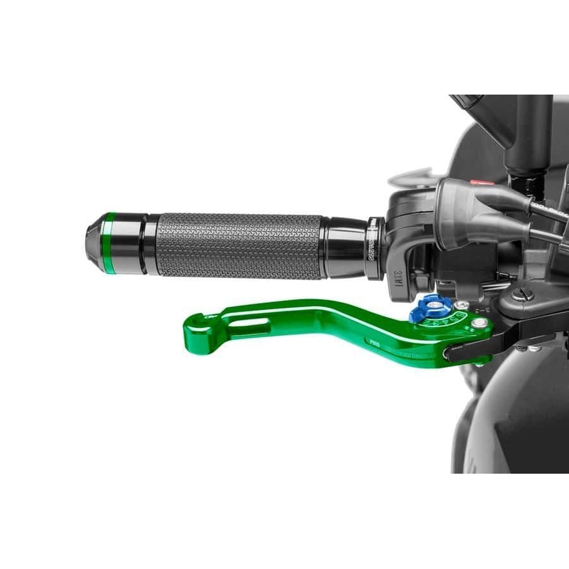 Bremsehebel ohne Adapter PUIG kurz green/blue