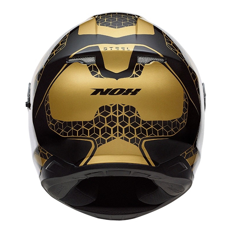 Integral Motorradhelm NOX N301 Stahl schwarz-gold