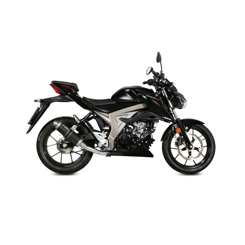 Auspuff komplett 1x1 STORM GP Steel black für SUZUKI GSX-S 125 2017-2021, SUZUKI GSX-R 125 2017-2021