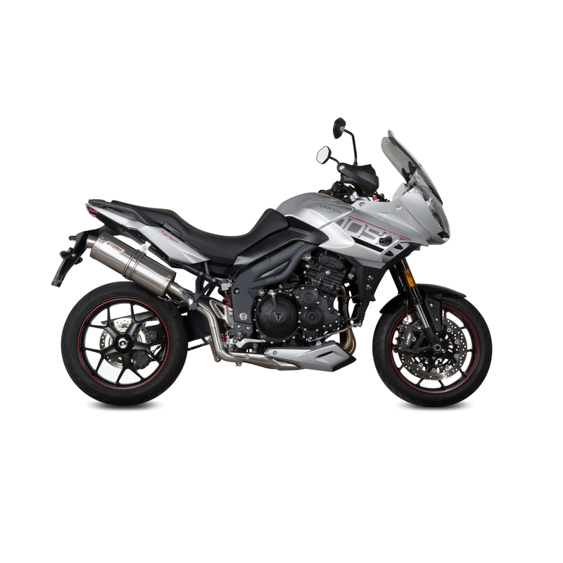 Auspuffendstück STORM OVAL Edelstahl für TRIUMPH Tiger 1050 Sport 2017-2021
