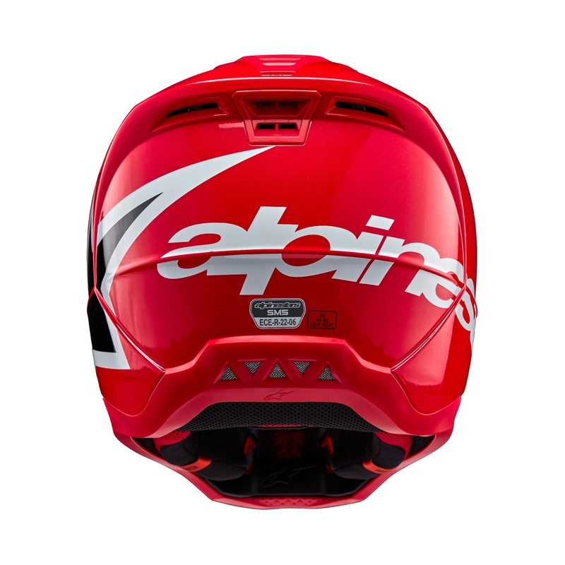 Alpinestars S-M5 Corp Motocross-Helm rot