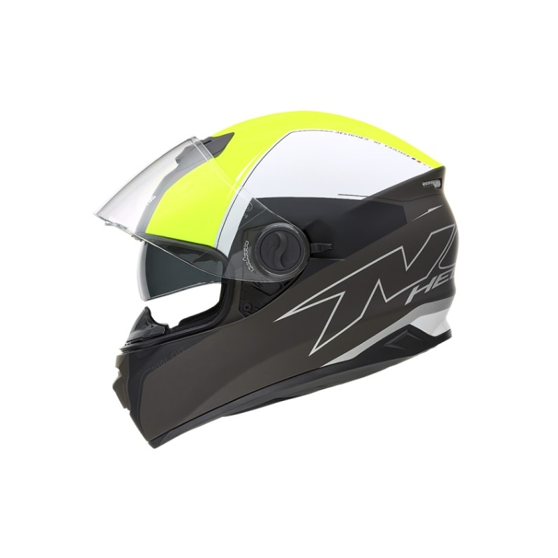 NOX N301 Cut Schwarz-Weiß-Fluo Gelb Integral Motorradhelm Ausverkauf