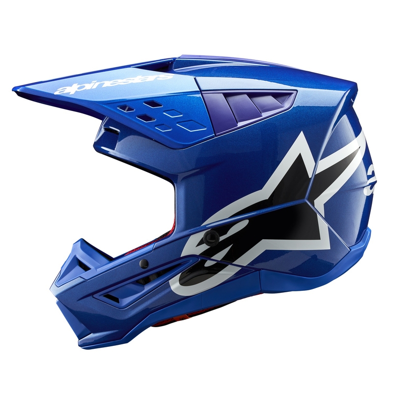 Alpinestars S-M5 Corp Motocross-Helm blau