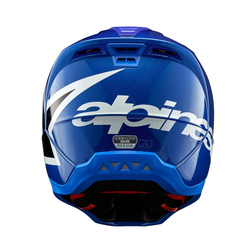 Alpinestars S-M5 Corp Motocross-Helm blau