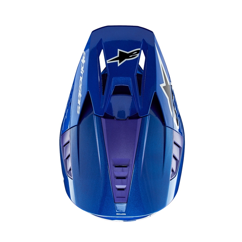 Alpinestars S-M5 Corp Motocross-Helm blau