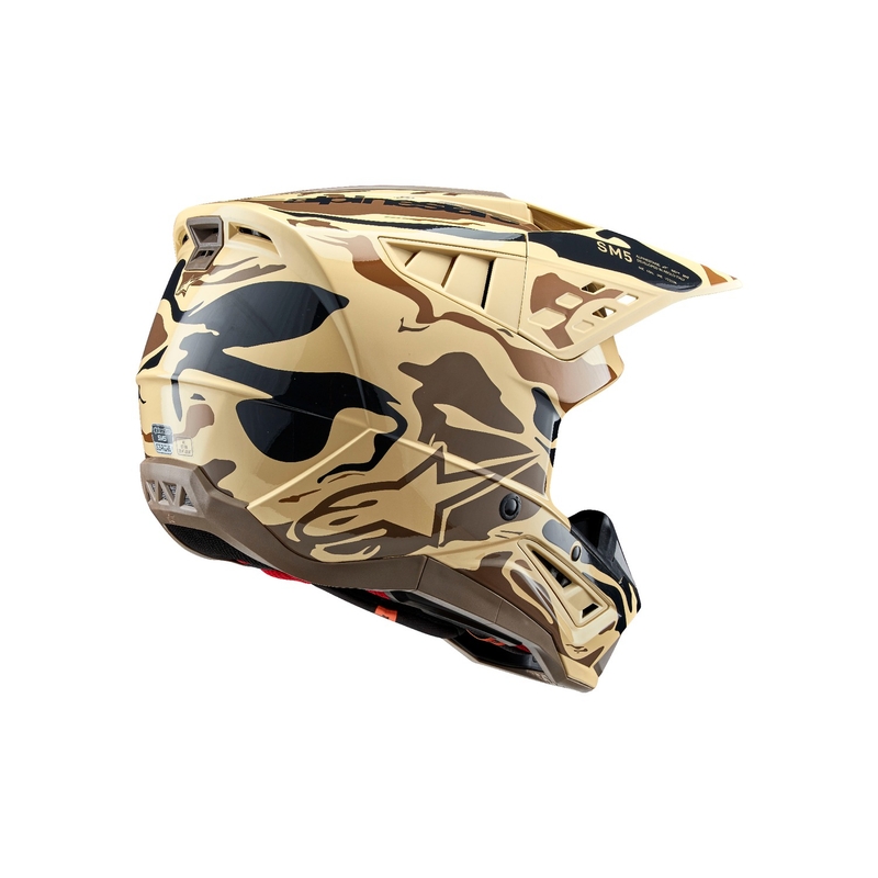 Alpinestars S-M5 Mineral Matte Dark Brown Camo Motocross Helm