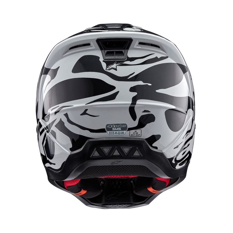 Alpinestars S-M5 Mineralgrauer Camo-Motocross-Helm