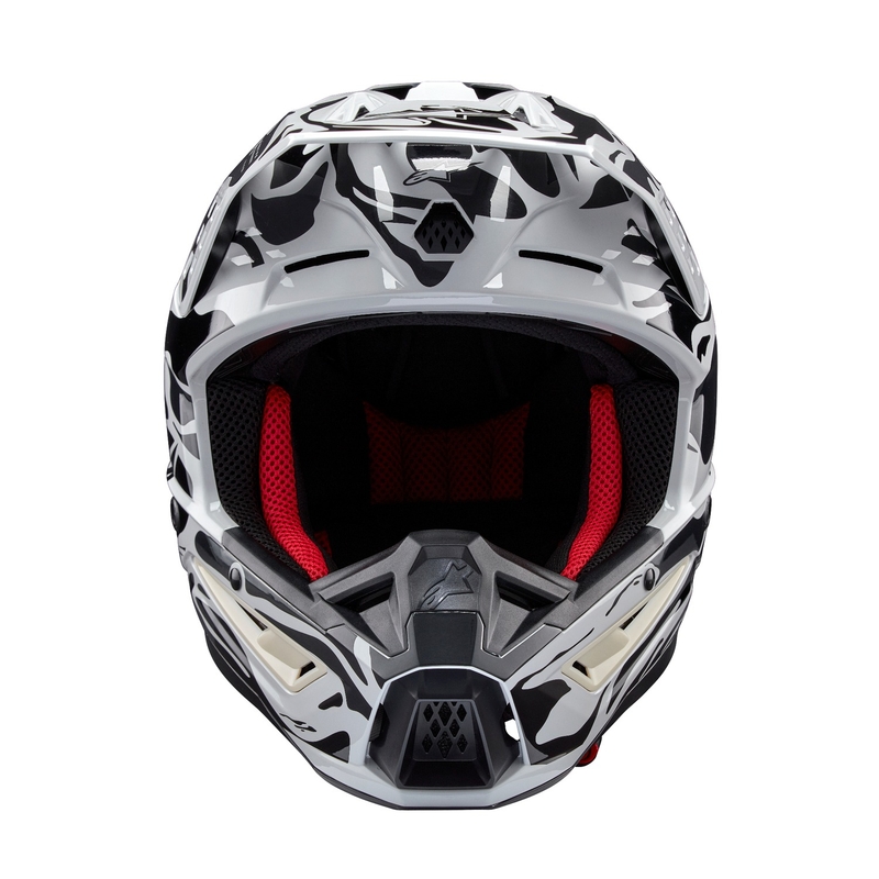 Alpinestars S-M5 Mineralgrauer Camo-Motocross-Helm