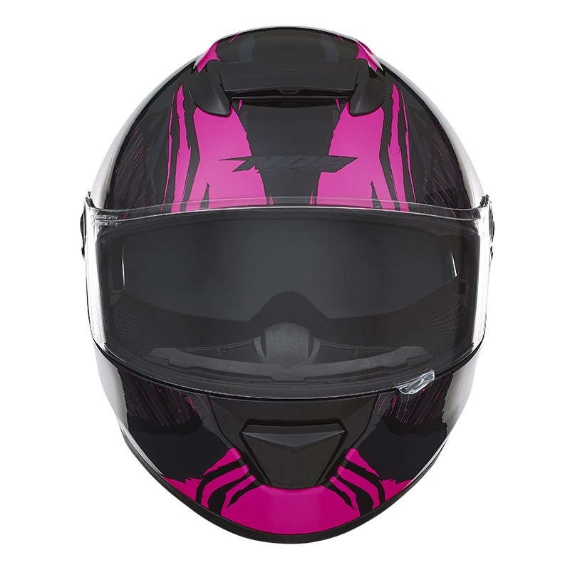 NOX N301 Wild Black-Fluo Pink Integral Motorradhelm Ausverkauf