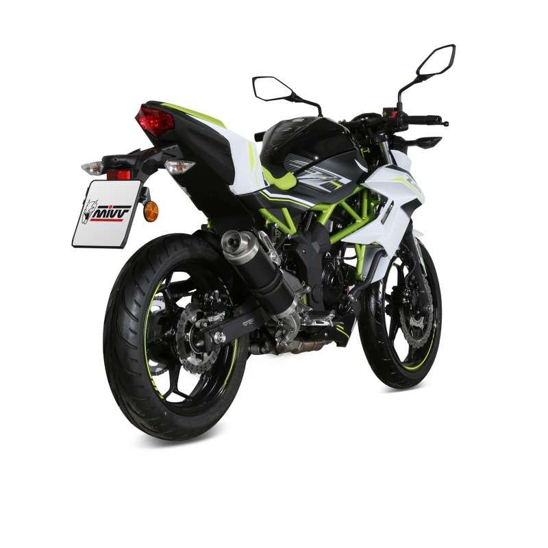 Auspuffendstück STORM GP Steel black für KAWASAKI Z 125 2019-2024, KAWASAKI Ninja 125 2019-2024