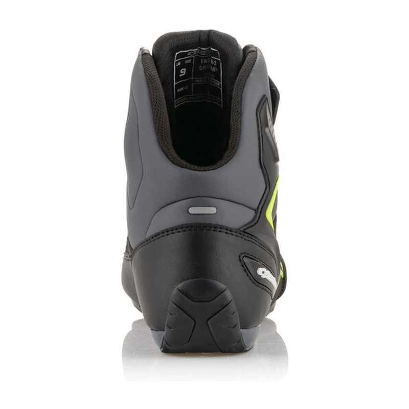Alpinestars Faster-3 Drystar Motorradstiefel schwarz-grau-fluo gelb
