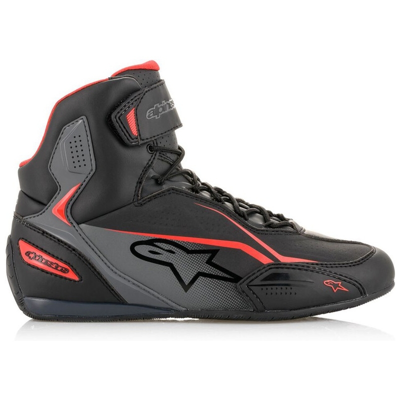 Alpinestars Faster-3 Motorradstiefel schwarz-grau-rot