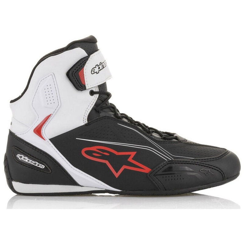 Alpinestars Faster-3 Motorradstiefel schwarz-weiß-rot