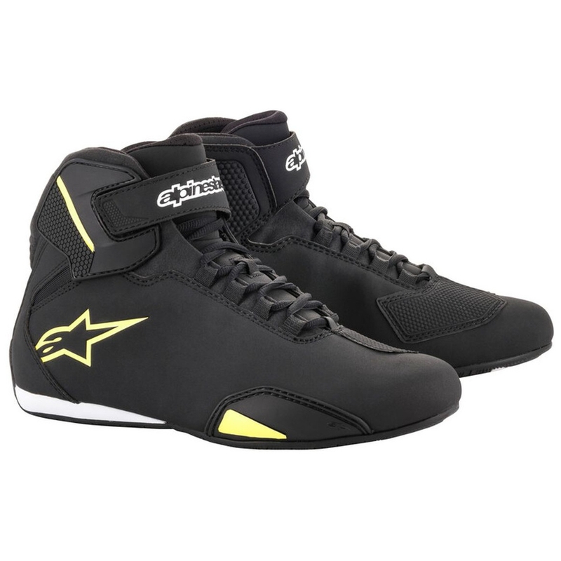 Alpinestars Sektor Motorradstiefel schwarz-fluo gelb