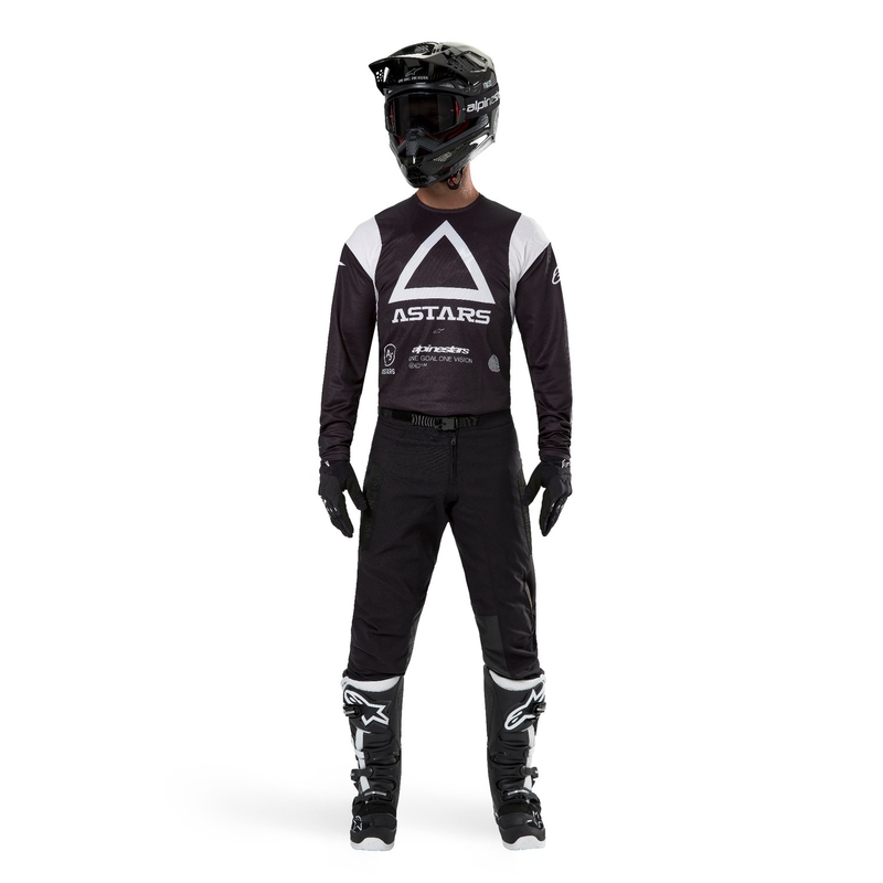 Alpinestars Techdura Motocross-Trikot schwarz