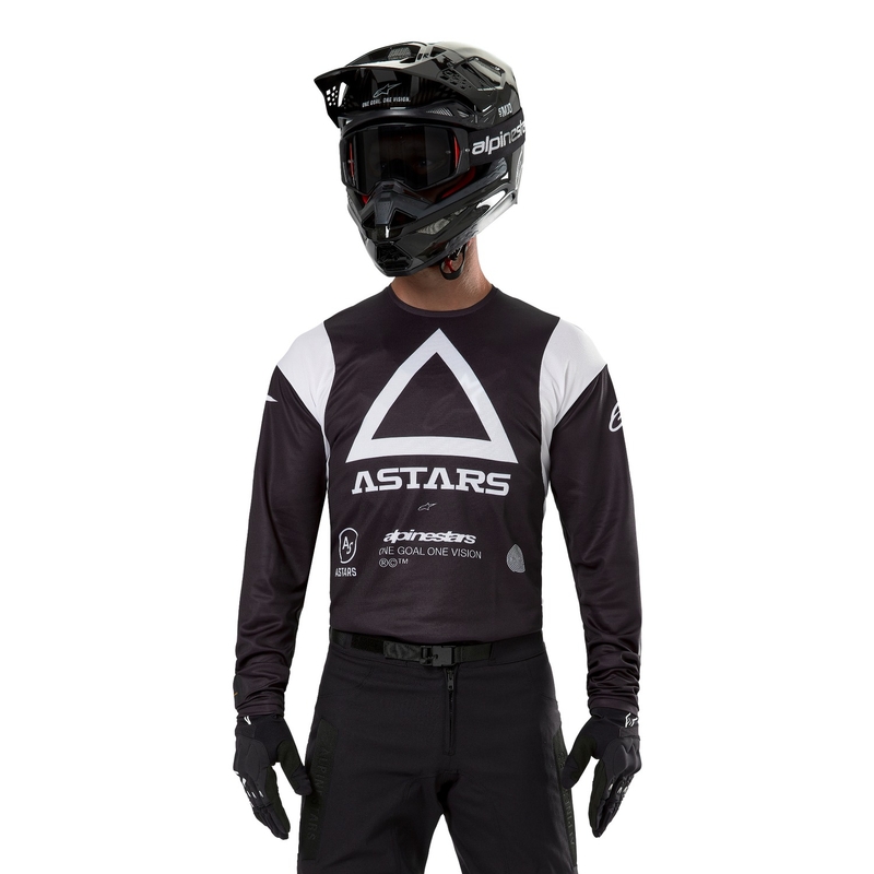 Alpinestars Techdura Motocross-Trikot schwarz