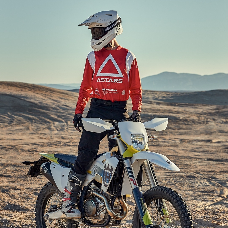 Motocross-Trikot Alpinestars Techdura fluo rot