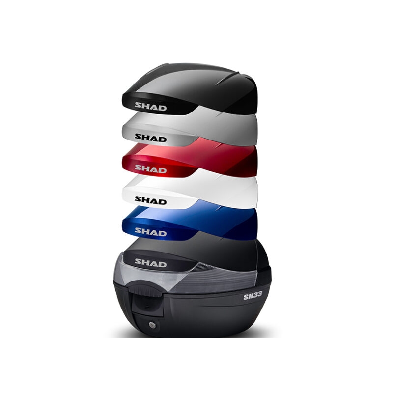 Top case with color cover SHAD SH33 weiß